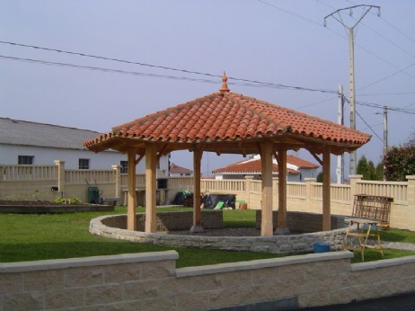 Construccin de cenador zona Cudillero 1